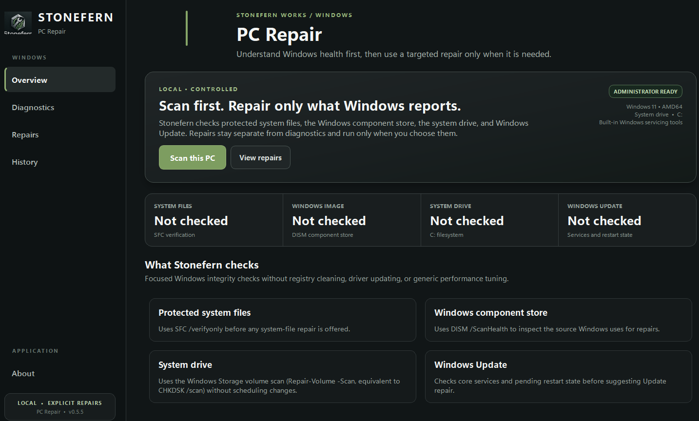Stonefern PC Repair — original product artwork